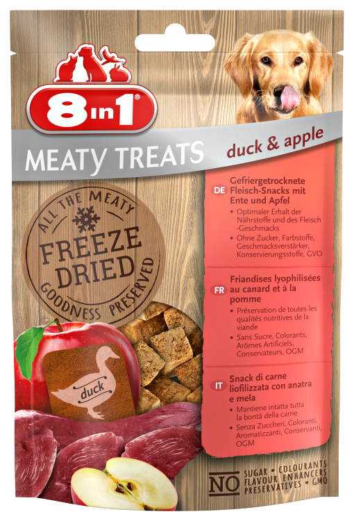 8in1 Meaty Treats Freeze Dried Duck & Apple 50 g.png