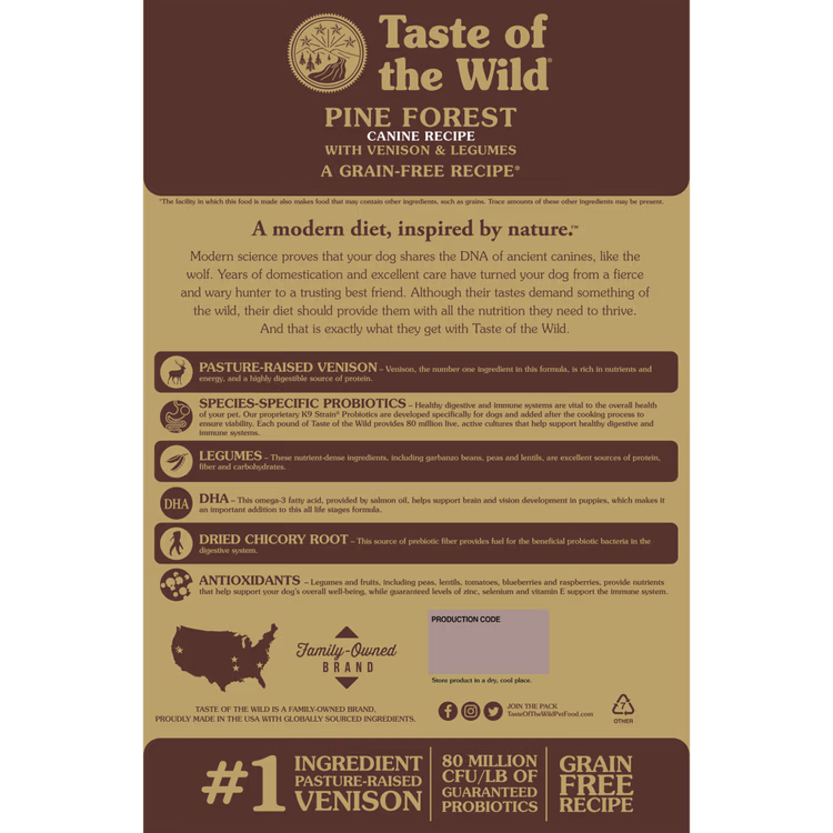 Taste of the Wild Pine Forest Canine Recipe Venison & Legumes 1.avif
