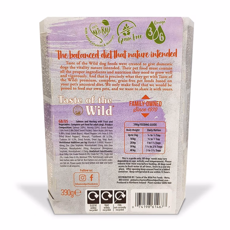 Taste of the Wild Salmon Wet Dog Food 390g1.avif