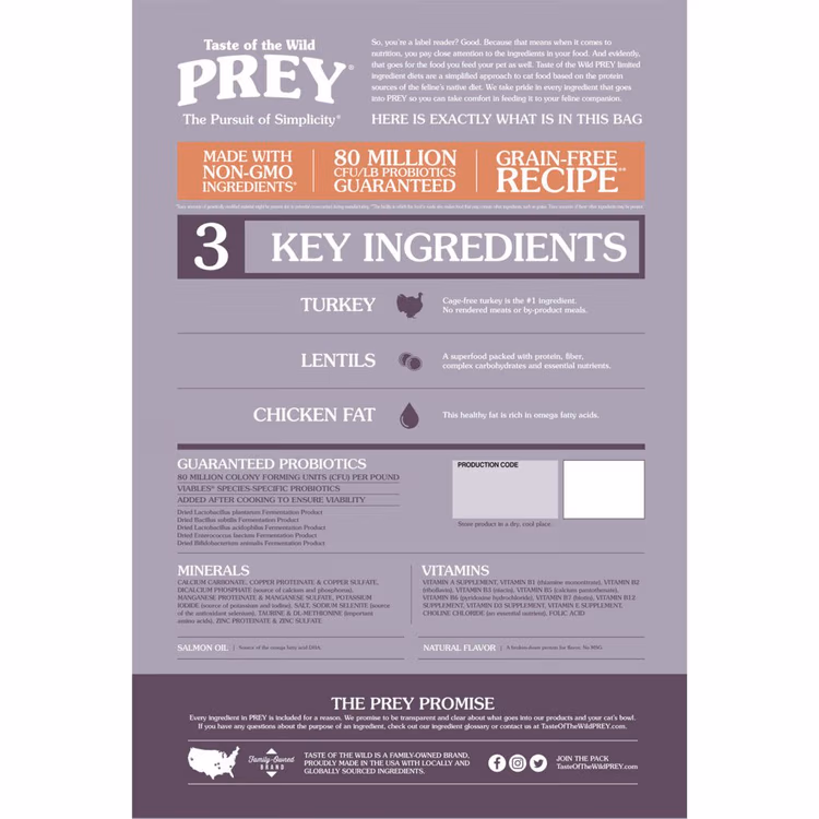 Taste of the Wild Prey Turkey Formula Dry Cat Food1.avif