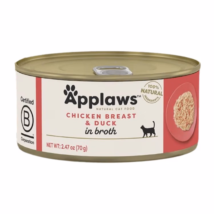 Applaws Chicken with Duck Adult Wet Cat Food 156g Tin.avif