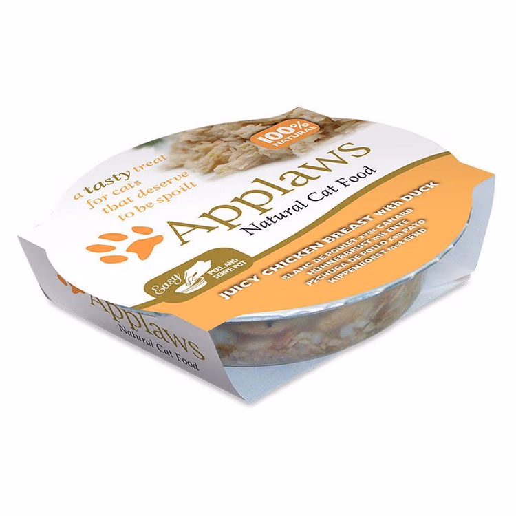 Applaws Chicken Breast with Duck in Broth Wet Cat Food 60g Pot1.avif
