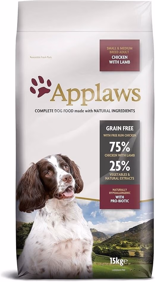 Applaws Chicken with Lamb Small & Medium Breed Adult Dry Dog Food.avif