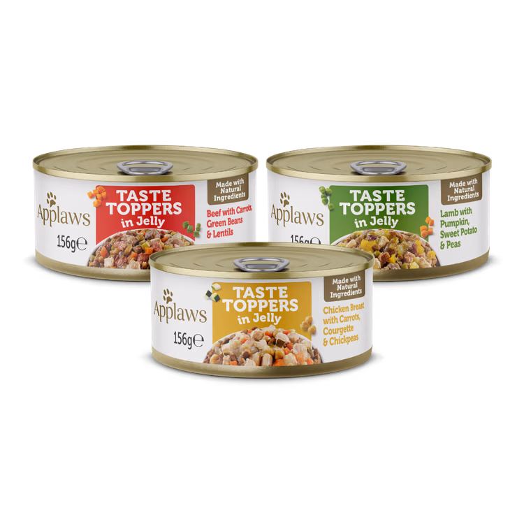 Applaws Taste Toppers in Jelly Selection Wet Dog Food 8 x 156g Tins1.avif