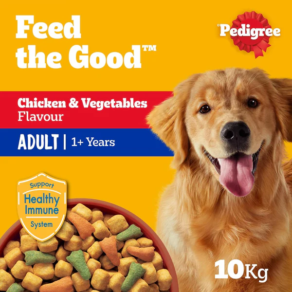Pedigree Chicken And Vegetables Dry Dog Food Adult - 10 Kg1.webp