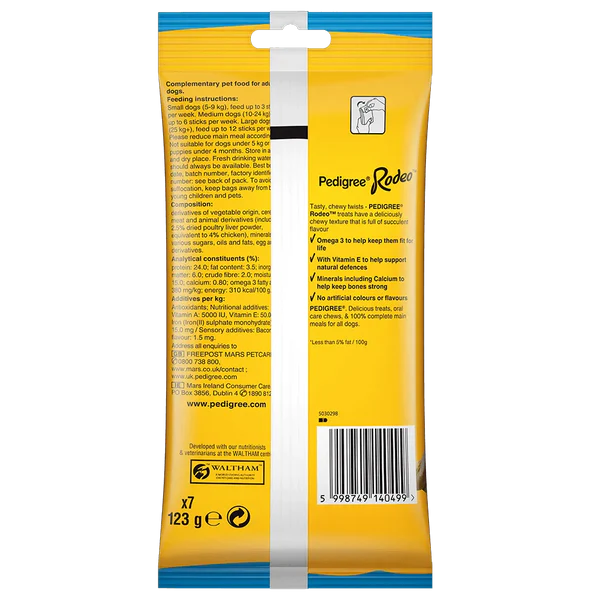Pedigree Rodeo Duos 7 Sticks Chicken Dog Treats 123G-1.webp