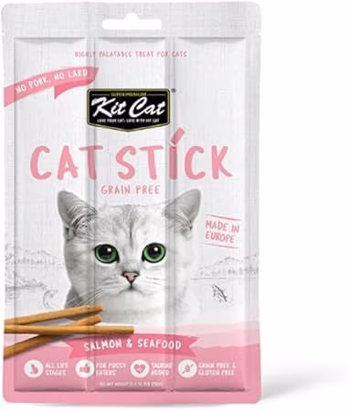 Kit Cat Cat Stick Grain Free Salmon & Seafood Cat Treats 15g.avif
