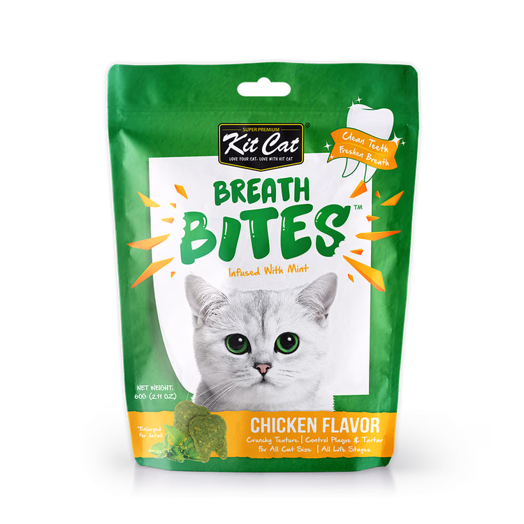 Kit Cat Breath Bites Chicken Flavor Cat Treats 60g.avif
