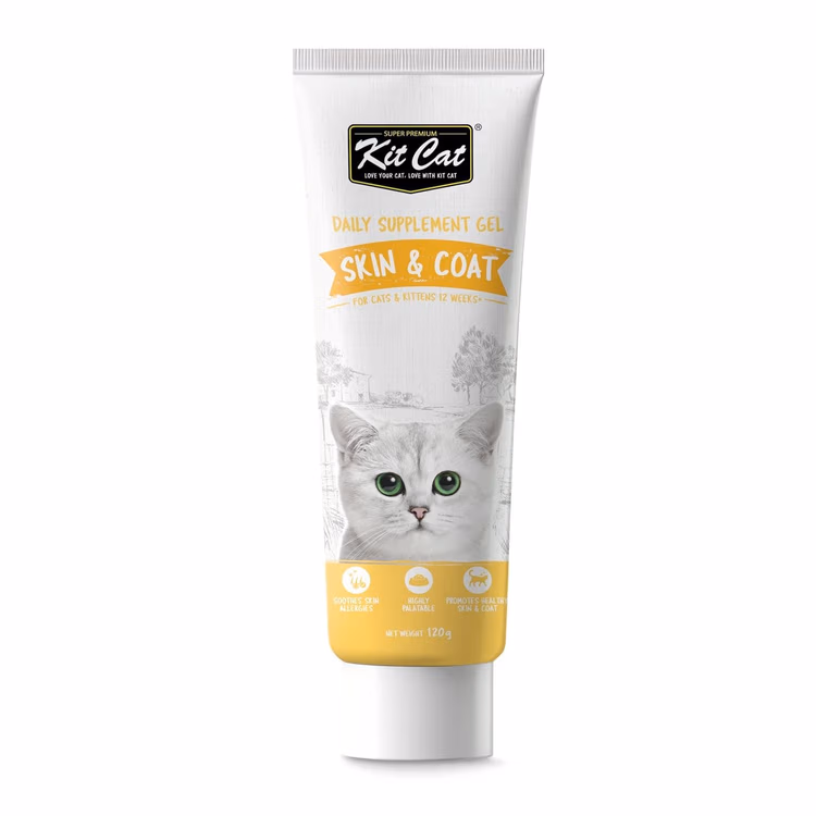 Kit Cat Daily Supplement Gel Skin & Coat Cat & Kitten 120g.avif