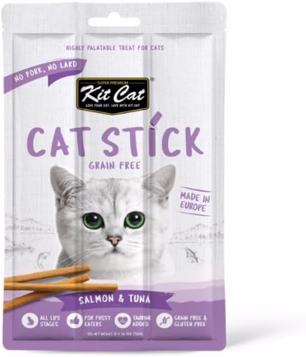 Kit Cat Cat Stick Grain Free Salmon & Tuna Cat Treats 15g.avif