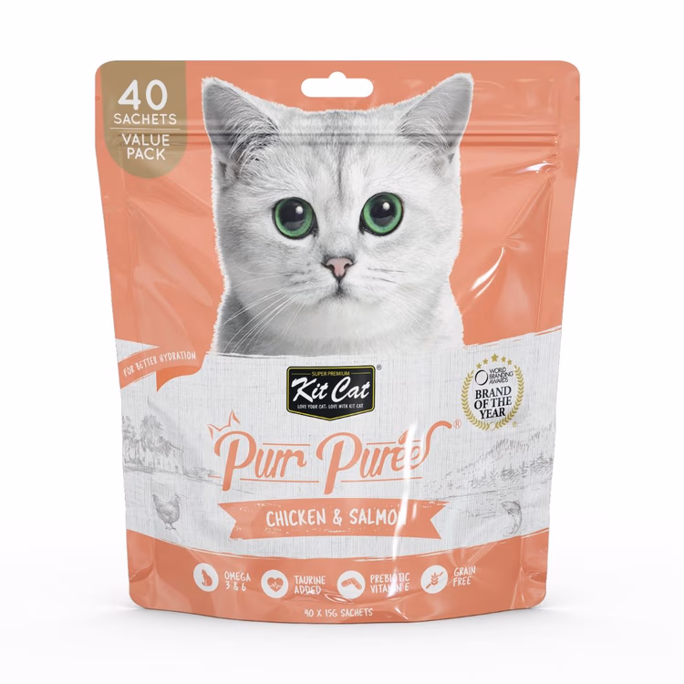 Kit Cat Purr Puree Chicken & Salmon Cat Treats 40 x 15g Value Pack.avif