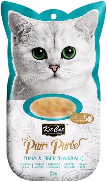 Kit Cat Purr Puree Tuna & Fiber (Hairball) Cat Treats 4 x 15g.avif