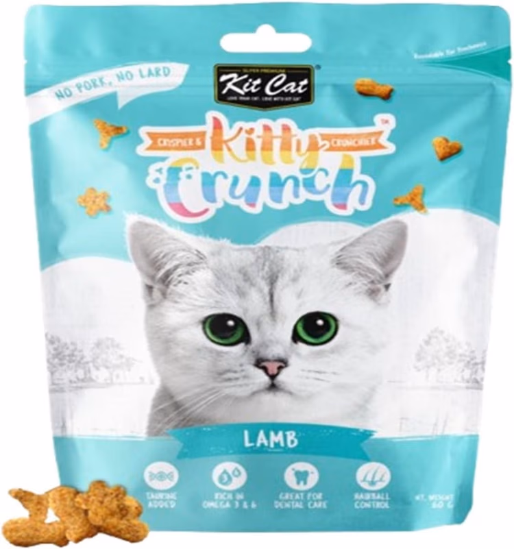 Kit Cat KittyCrunch Lamb Flavor Cat Treats 60g.avif