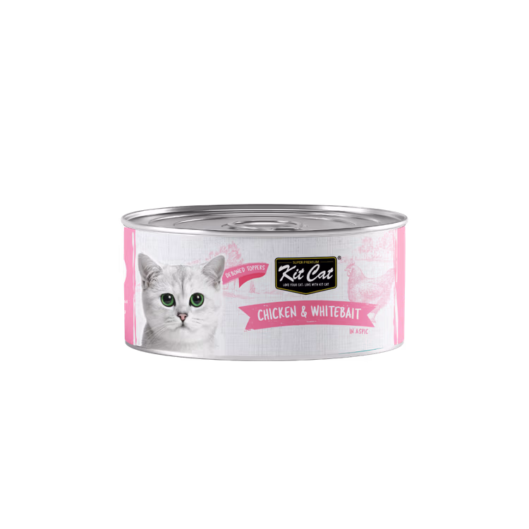 Kit Cat Deboned Chicken & Whitebait Toppers Wet Cat Food 80g.avif