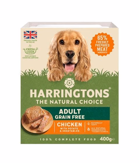 Harringtons Chicken Grain Free Adult Wet Dog Food 400g.avif