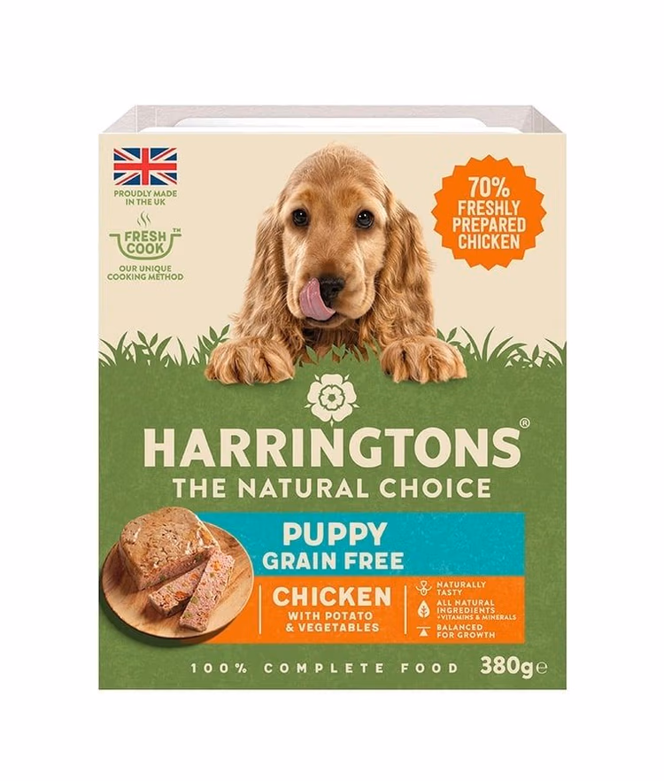 Harringtons Chicken & Potato Grain Free Wet Puppy Food 380g.avif