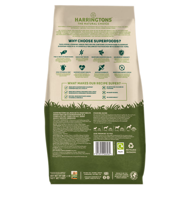 Harringtons Superfoods Salmon with Vegetables Adult Dry Dog Food1.avif
