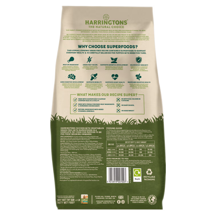 Harringtons Superfoods Chicken with Vegetables Puppy Dry Dog Food1.avif