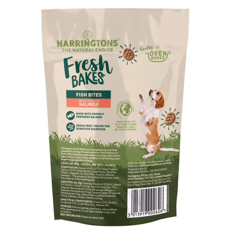 Harringtons Fresh Bake Salmon Dog Treats 100g1.avif