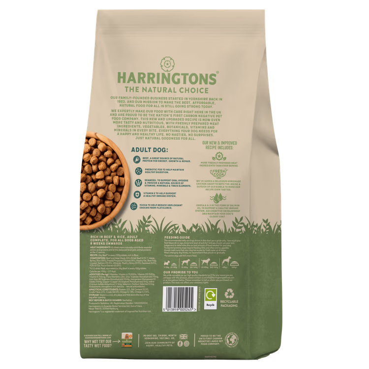 Harringtons Complete Beef Adult Dry Dog Food.avif