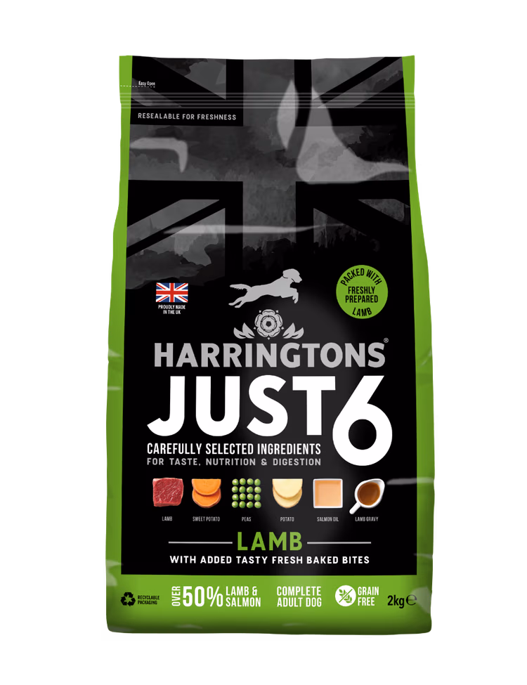 Harringtons Just 6 Lamb Grain Free Adult Dry Dog Food.avif