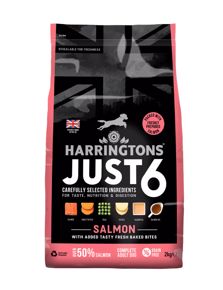 Harringtons Just 6 Salmon Grain Free Adult Dry Dog Food1.avif