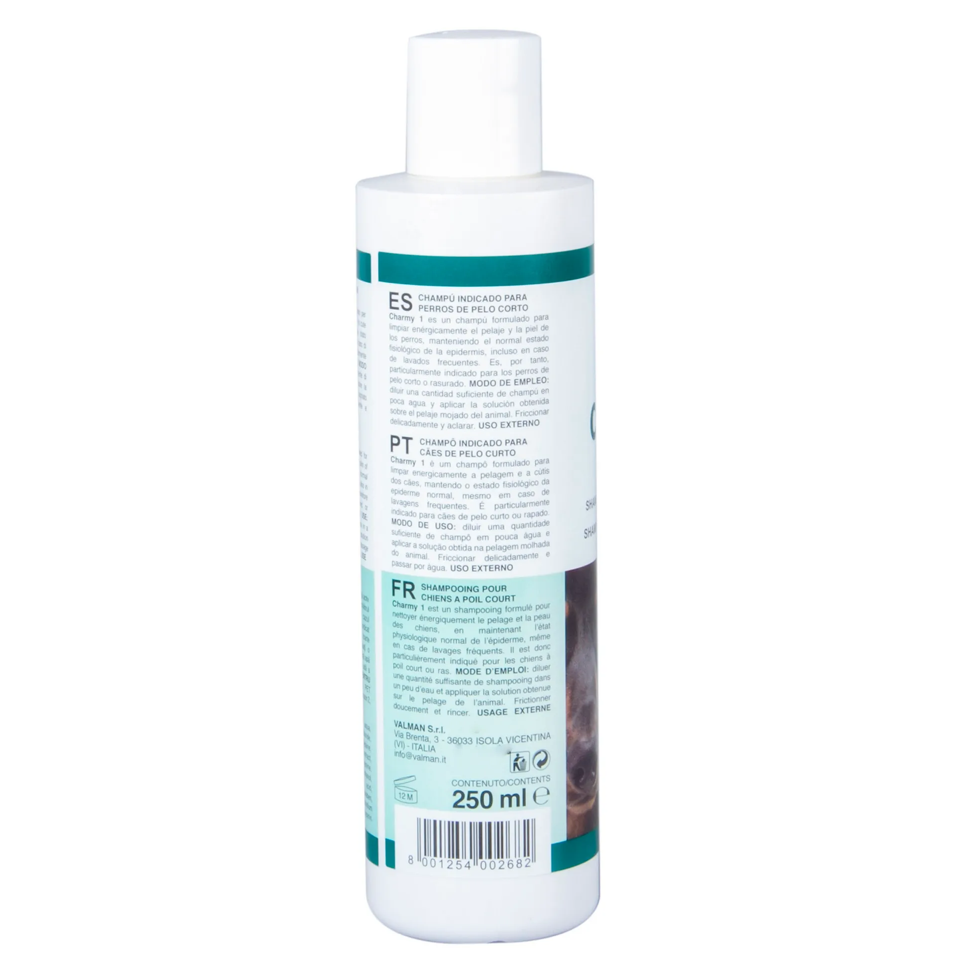 Padovan Charmy 1 Shampoo Short Haired Dogs 250 ml1.webp