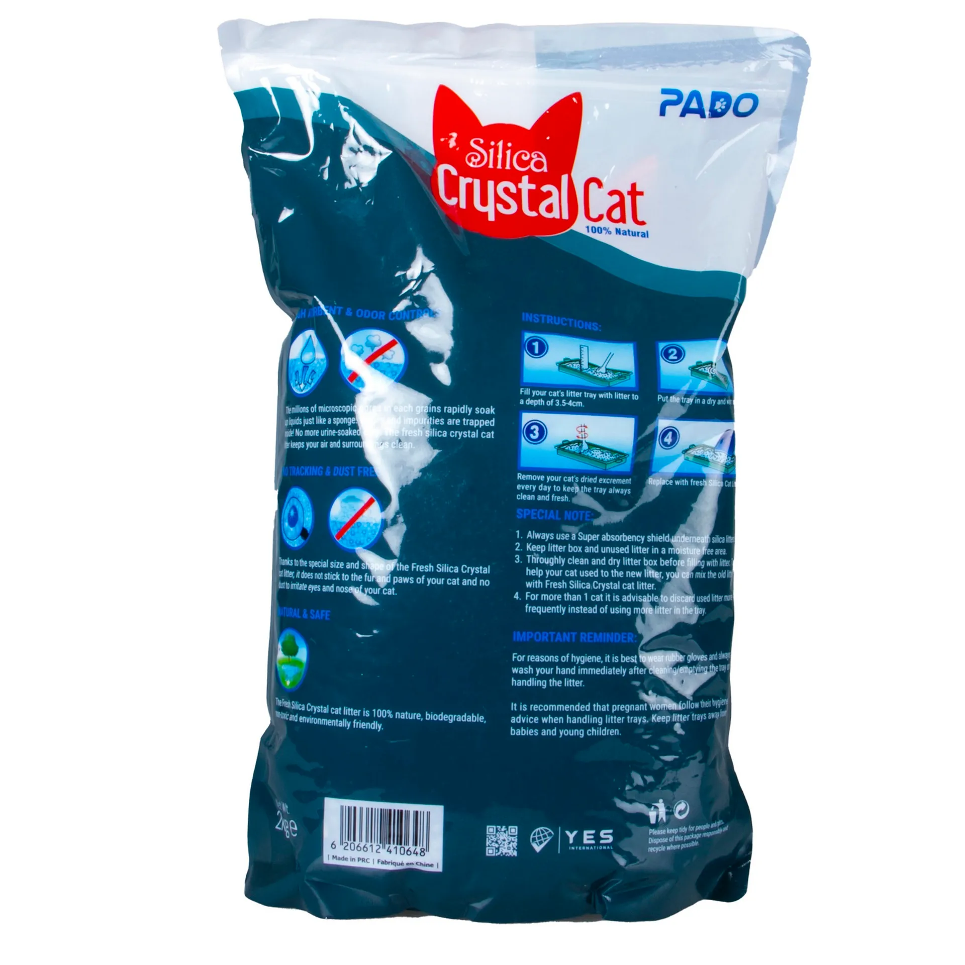 Padovan Silica Crystal Cat 2 kg1.webp