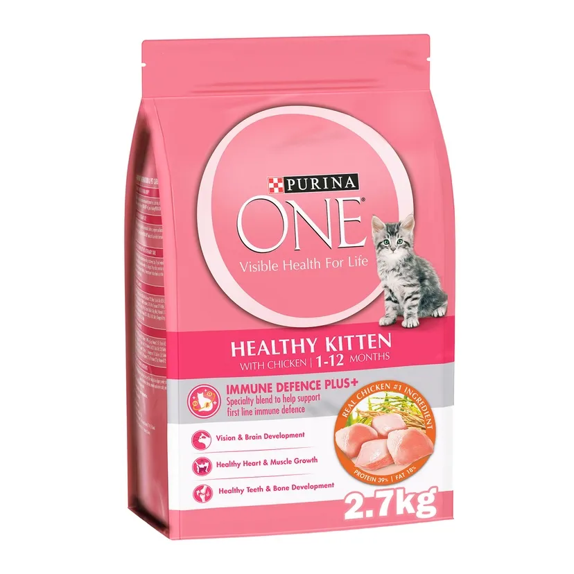 Purina One Healthy Kitten Catfood With Chicken For 1-12 Months 2.7 kg.webp