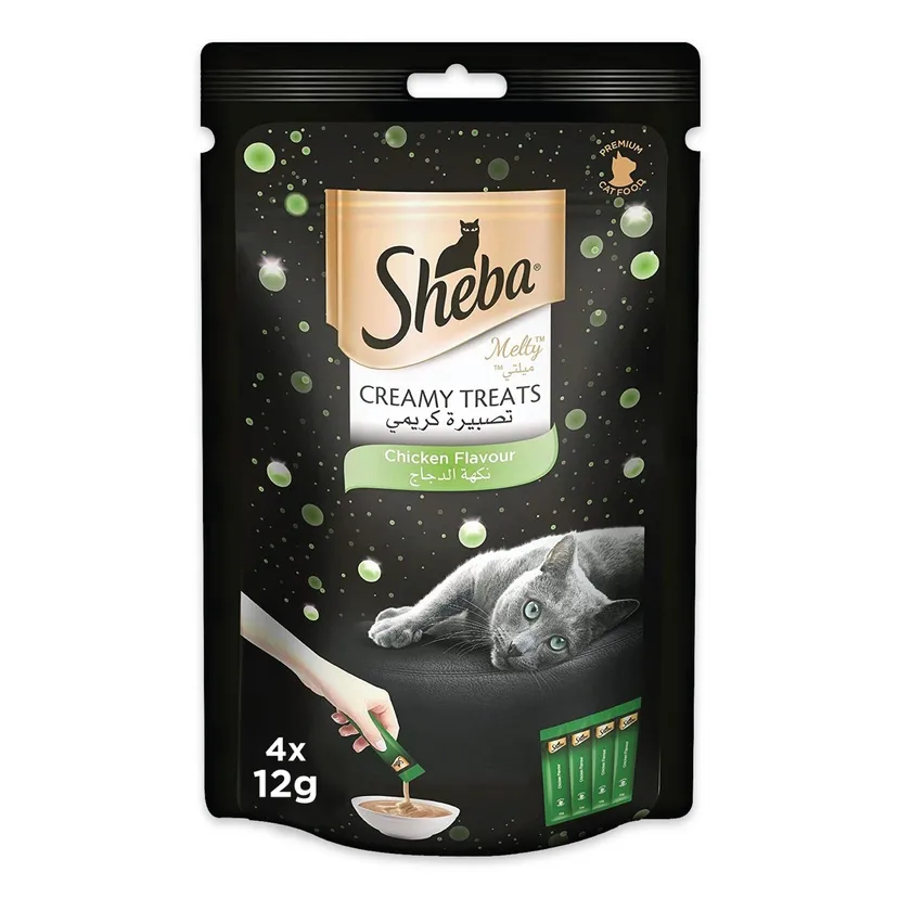 Sheba Creamy Treats Chicken Flavour Cat Treats 48 g.webp