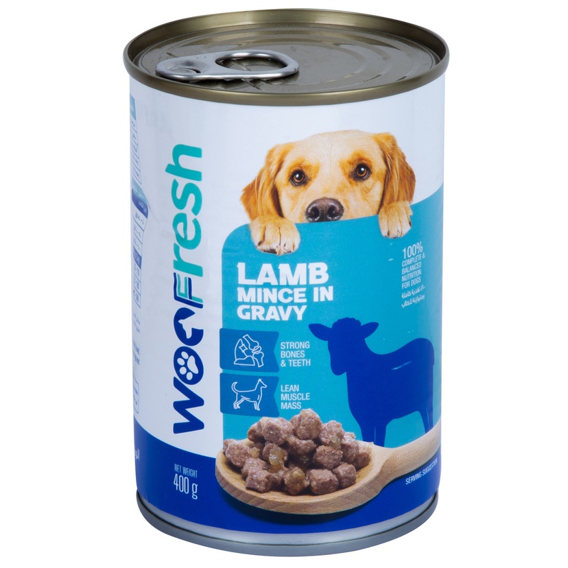 Woo Fresh Lamb Mince In Gravy for Dogs 400 g.jpg