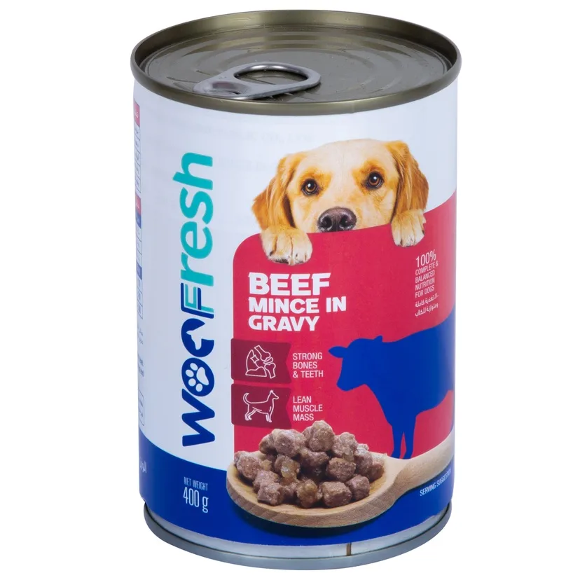 Woo Fresh Beef Mince In Gravy for Dogs 400 g.webp