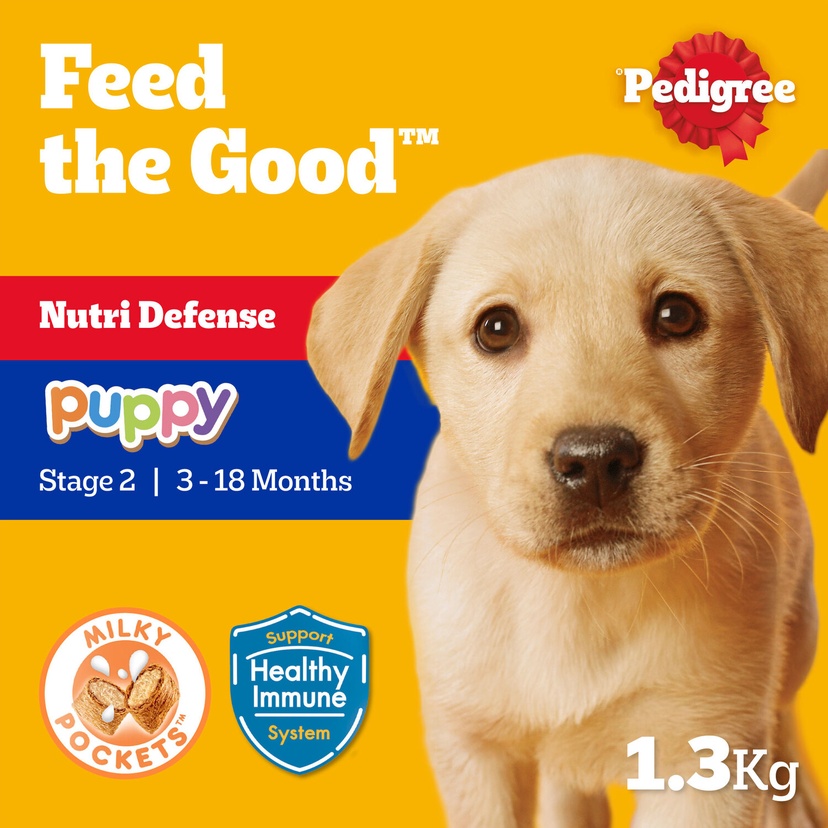 Pedigree Puppy Chicken, Egg and Milk Flavour Dog Food 1.3 kg1.jpg