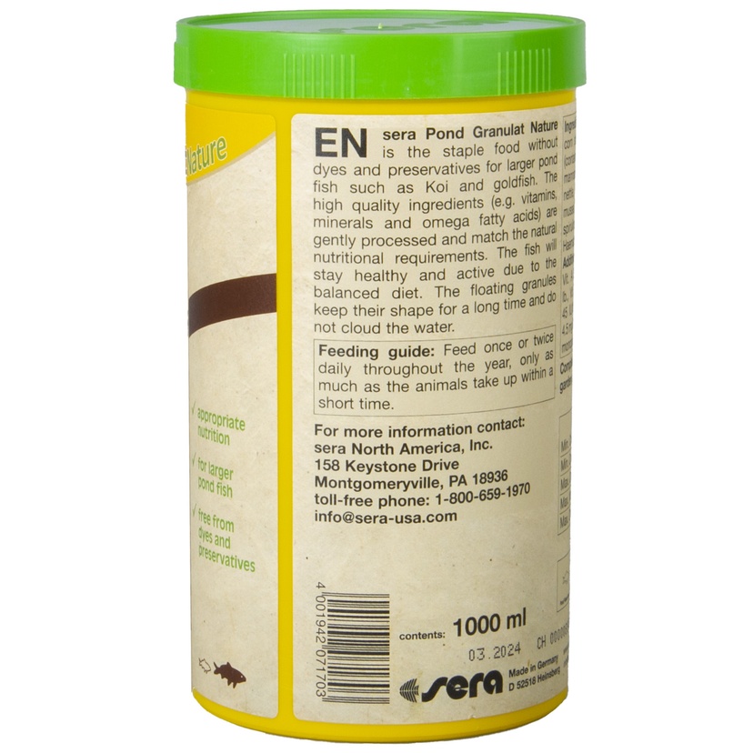 Sera Granulated Food For Pond Fish 170 g1.jpg